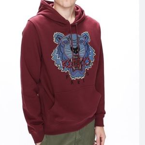 KENZO Burgundy Hoodie size L